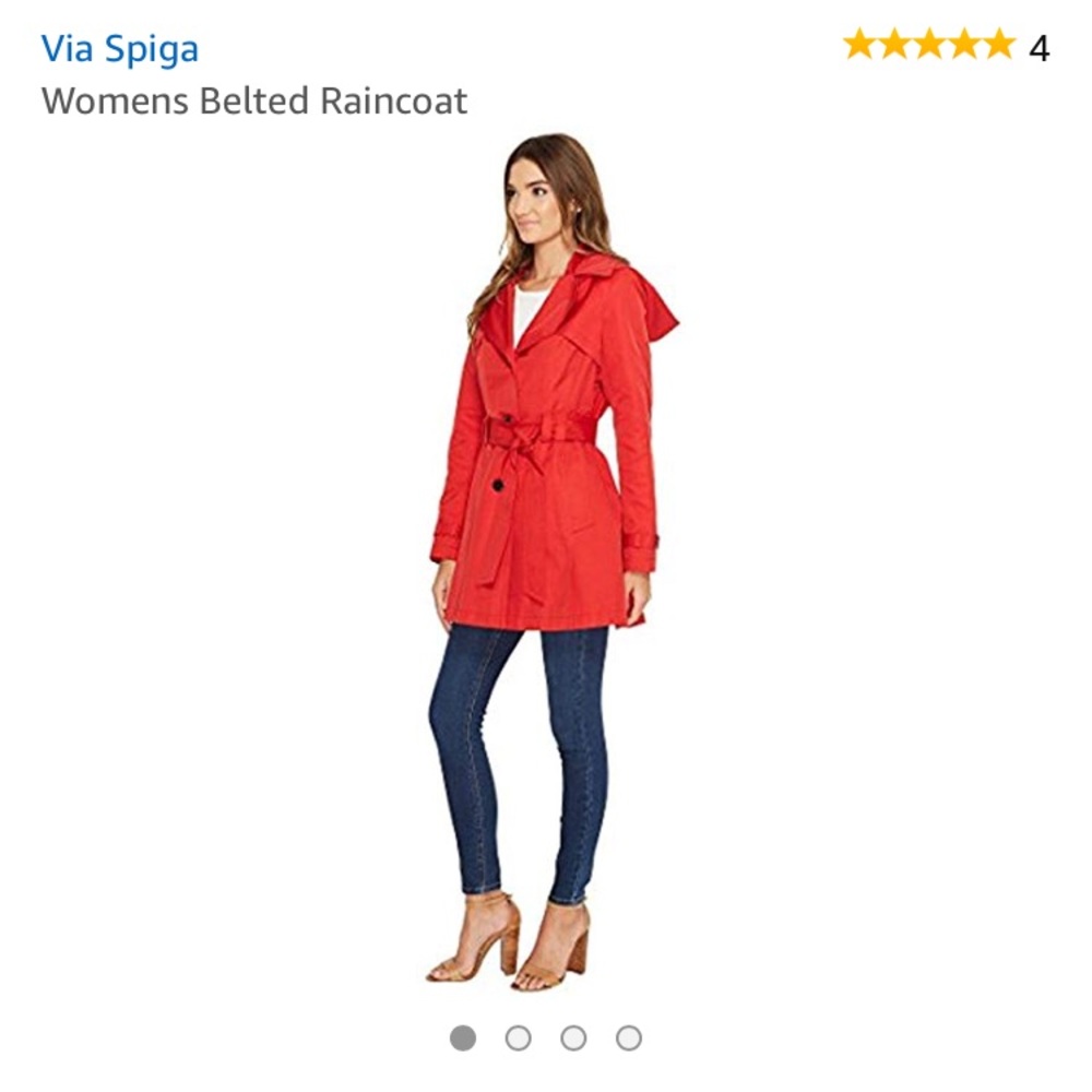 Women’s belted raincoat!